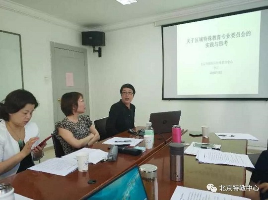 朝阳区特教中心李汀主任汇报工作.jpg